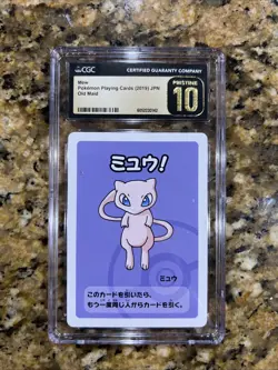 2019 Pokemon Playing Card Old Maid, JPN Mew, CGC 10 Pristine - Image 1