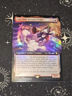 Cait Sith, Fortune Teller 151, Final Fantasy Extended Art FOIL, FIC MTG TCG - Image 1