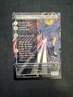 MTG Final Fantasy Summon Bahamut Borderless 0356 NM/M Mythic - Image 1