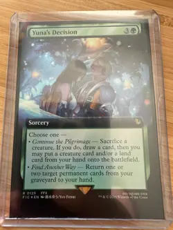 MTG English Yuna's Decision (Extended Art) NM Foil Commander: FINAL FANTASY - Image 1
