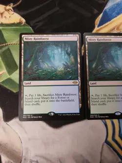 Misty Rainforest MTG Modern Horizons 2 Rare Land Slightly Played to Near-Mint x4 - Image 3