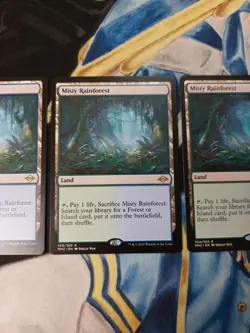 Misty Rainforest MTG Modern Horizons 2 Rare Land Slightly Played to Near-Mint x4 - Image 4