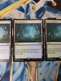 Misty Rainforest MTG Modern Horizons 2 Rare Land Slightly Played to Near-Mint x4 - Image 5
