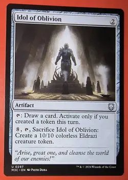 MTG: MAGIC, " IDOL OF OBLIVION " REGULAR FINISH, M3C, NM UNCOMMON, #297 - Image 1