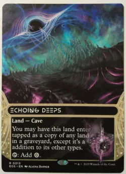 Echoing Deeps (0013) *Borderless* Magic MtG x1 EOS Stellar Sights - Image 1