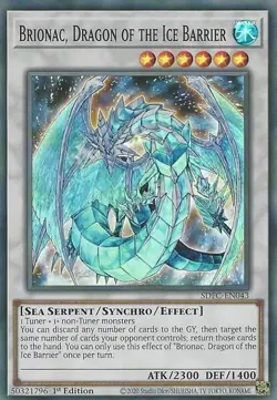 YuGiOh TCG Brionac, Dragon of the Ice Barrier (SDFC) NEAR MINT - Image 1