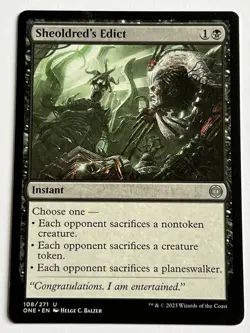 Sheoldreds Edict 108 MTG Phyrexia All Will Be One 2023 Mint - 9.0 + Non Foil - Image 4