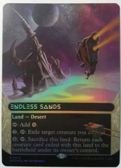 Endless Sands (0015) *Borderless FOIL* Magic MtG x1 EOS Stellar Sights - Image 1
