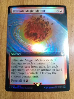 2025 MTG - Final Fantasy - ULTIMATE MAGIC: METEOR - (Borderless)(Foil) - MINT - Image 1