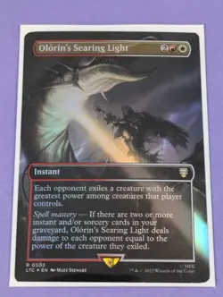MTG: The Lord of the Rings: Olorin's Searing Light Borderless Foil #0503 Rare NM - Image 1