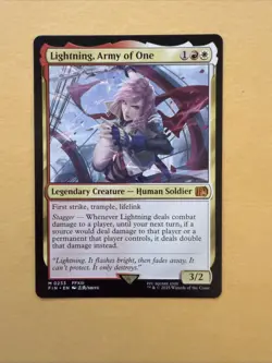 Lightning, Army of One - M 0233 - Final Fantasy MTG Magic The Gathering Nonfoil - Image 1