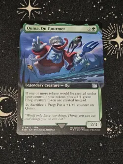 Quina, Qu Gourmet 471, Final Fantasy Extended Art REG, FIN MTG TCG - Image 1