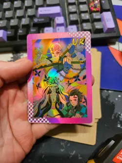 Pokemon X Demon Slayer Kimetsu no Yaiba Soul Cards Tengen Daki Tanjiro UR-005 - Image 1