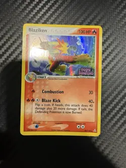 Blaziken 20/110 Stamped Pokemon Cards Reverse Holo Rare EX Holon Phantoms MP - Image 1