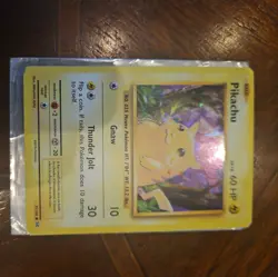 Pikachu 2016 Pokemon Lv 12 60 HP Gnaw Thunder Jolt 35/108 Artist Mitsuhiro Arita - Image 2