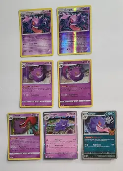 Pokemon TCG Gengar Holo lot of 7 rare LP - Image 1