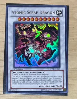 Yugioh Atomic Scrap Dragon STOR-EN043 Ultra Rare 1st Edition Near Mint - Image 1