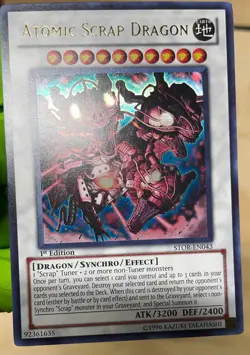 Yugioh Atomic Scrap Dragon STOR-EN043 Ultra Rare 1st Edition Near Mint - Image 3