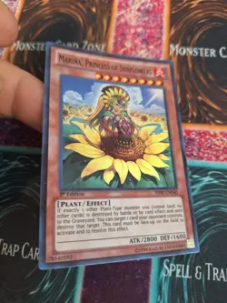 Yugioh Marina, Princess of Sunflowers SHSP-EN040 Super Rare 1st Edition NM - Image 2