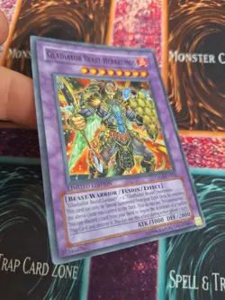 Yugioh Gladiator Beast Heraklinos TDGS-ENSE2 Super Rare Limited Near Mint - Image 2