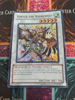 Yugioh Vortex the Whirlwind STOR-EN000 Super Rare Unlimited Near Mint - Image 1