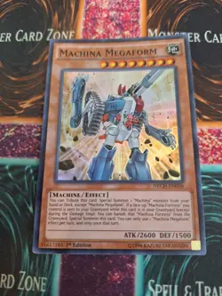 Yugioh Machina Megaform NECH-EN036 Super Rare 1st Edition Near Mint - Image 1