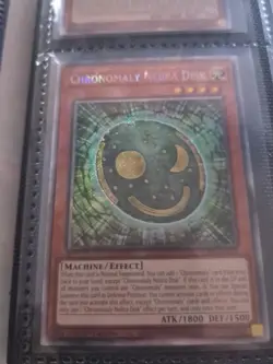 Yugioh! 1x Chronomaly Nebra Disk RA04-EN213 Platinum Secret Rare 1st Ed NM - Image 1