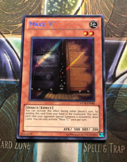 *** MAXX "C" *** SECRET RARE (LP) STOR-EN086 YUGIOH! - Image 1