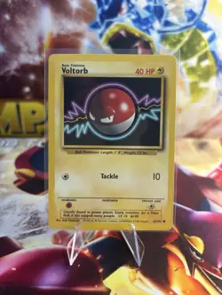 Pokemon Card Base Set Voltorb 67/102 Vintage WoTC - Image 1