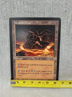 Karplusan Forest - Oversized 6x9 MTG Card 1999 Arena League Magic Promo - Image 2
