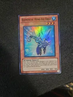Yugioh Super Rare Elemental Hero Ice Edge STOR-EN098 LP Unlimited - Image 1