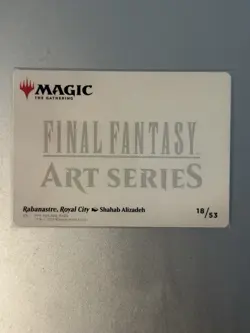 18 Rabanastre, Royal City Art Series Card 18/53 Final Fantasy MTG Magic FIN - Image 2