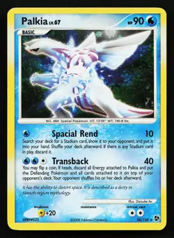 Palkia 26/106 Holo Rare Great Encounters Pokemon Card - Image 1