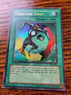 YUGIOH! CREATURE SWAP 1st Edition LOD-081 MP! - Image 1