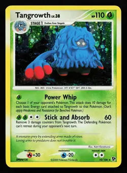 Tangrowth 10/106 Holo Rare Great Encounters Pokemon Card - Image 1