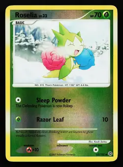 Roselia 62/132 Reverse Holo Secret Wonders Pokemon Card - Image 1