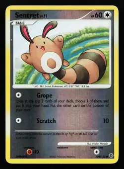 Sentret 104/132 Reverse Holo Secret Wonders Pokemon Card - Image 1