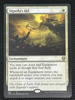 Sigarda's Aid (384) Regular Rare MTG Commander Legends NM - Image 1