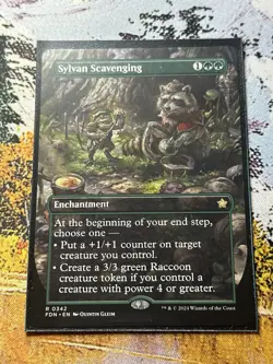 Sylvan Scavenging (#342) - Extended Art FDN NM MTG - Image 5