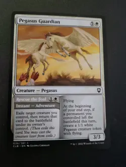 MTG Pegasus Guardian #36 CL Battle for Baldur's Gate -Combine Ship 1-10 $4.88 - Image 1