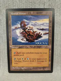 Magic MTG 6x9 Oversized Adarkar Wastes Promo Light Play - Image 1