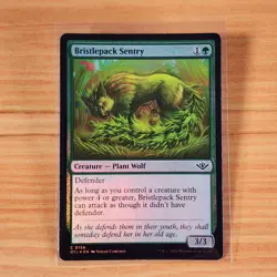 MTG - Bristlepack Sentry Outlaws of Thunder Junction OTJ 0156 Foil 2024 - Image 1