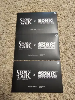 MTG Secret Lair x Sonic The Hedgehog: Complete Rainbow Foil Set - Image 1