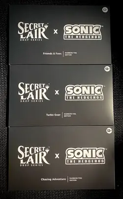 MTG Secret Lair x Sonic The Hedgehog: Complete Rainbow Foil Set - Image 1