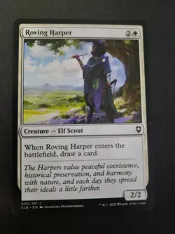 MTG Roving Harper #40 CL Battle for Baldur's Gate -Combine Ship 1-10 $4.88 - Image 1