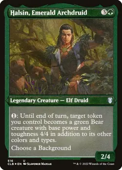 Halsin, Emerald Archdruid U Etched Foil #516 | CLB Battle for Baldur's Gate MTG - Image 1
