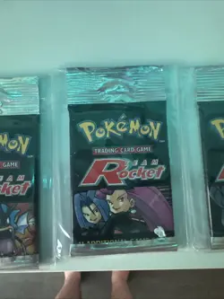 All HEAVY Team rocket Booster Pack Pokemon WOTC Art Set - Image 3
