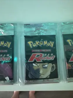 All HEAVY Team rocket Booster Pack Pokemon WOTC Art Set - Image 4