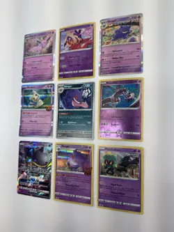 Pokemon Lot of 9 Cards w/ 3 Gengar Banette GX Mewtwo Espeon Mimikyu Holo - Image 4