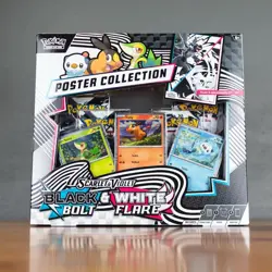 Pokemon TCG Unova Poster Collection Black Bolt White Flare - Image 1